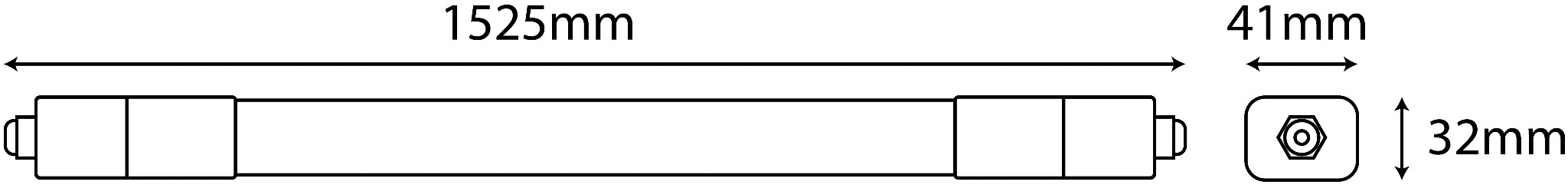 Prachotěsné led světlo Nano Tri Proof 36w 150cm IP65